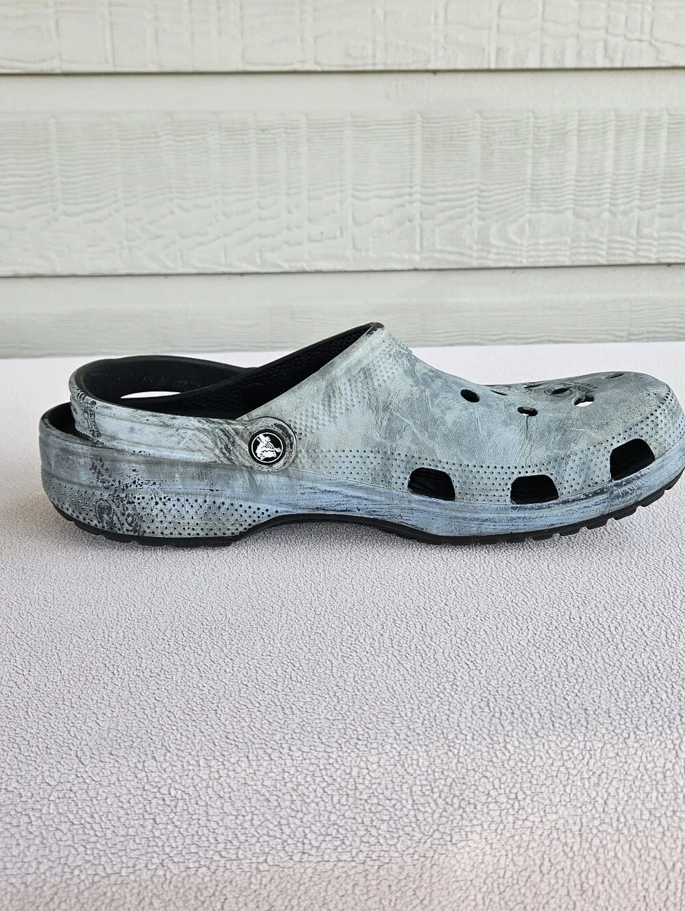 Crocs Classic Clog Mossy Oak Hailstone Grey Men SZ 12 Slip On Waterproof Shoes
